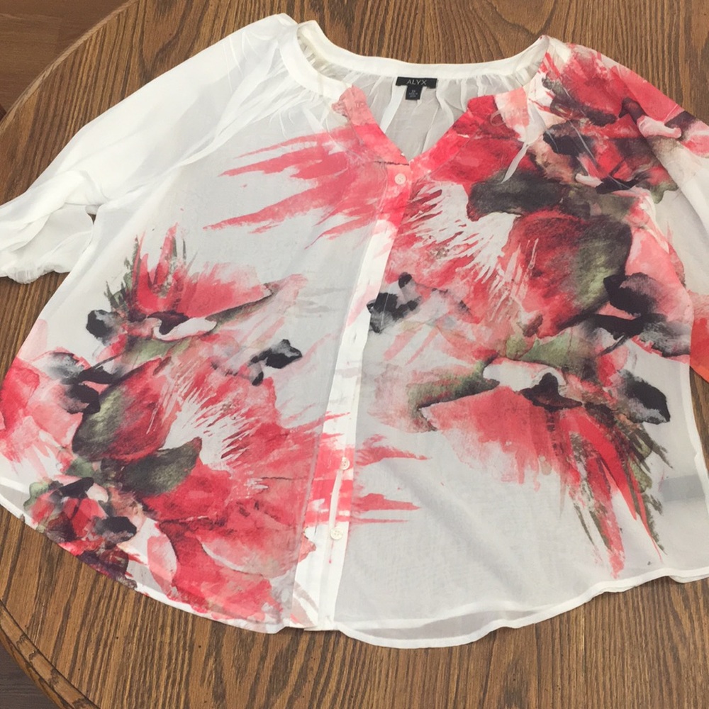 ALYX Sheer Button Up Blouse